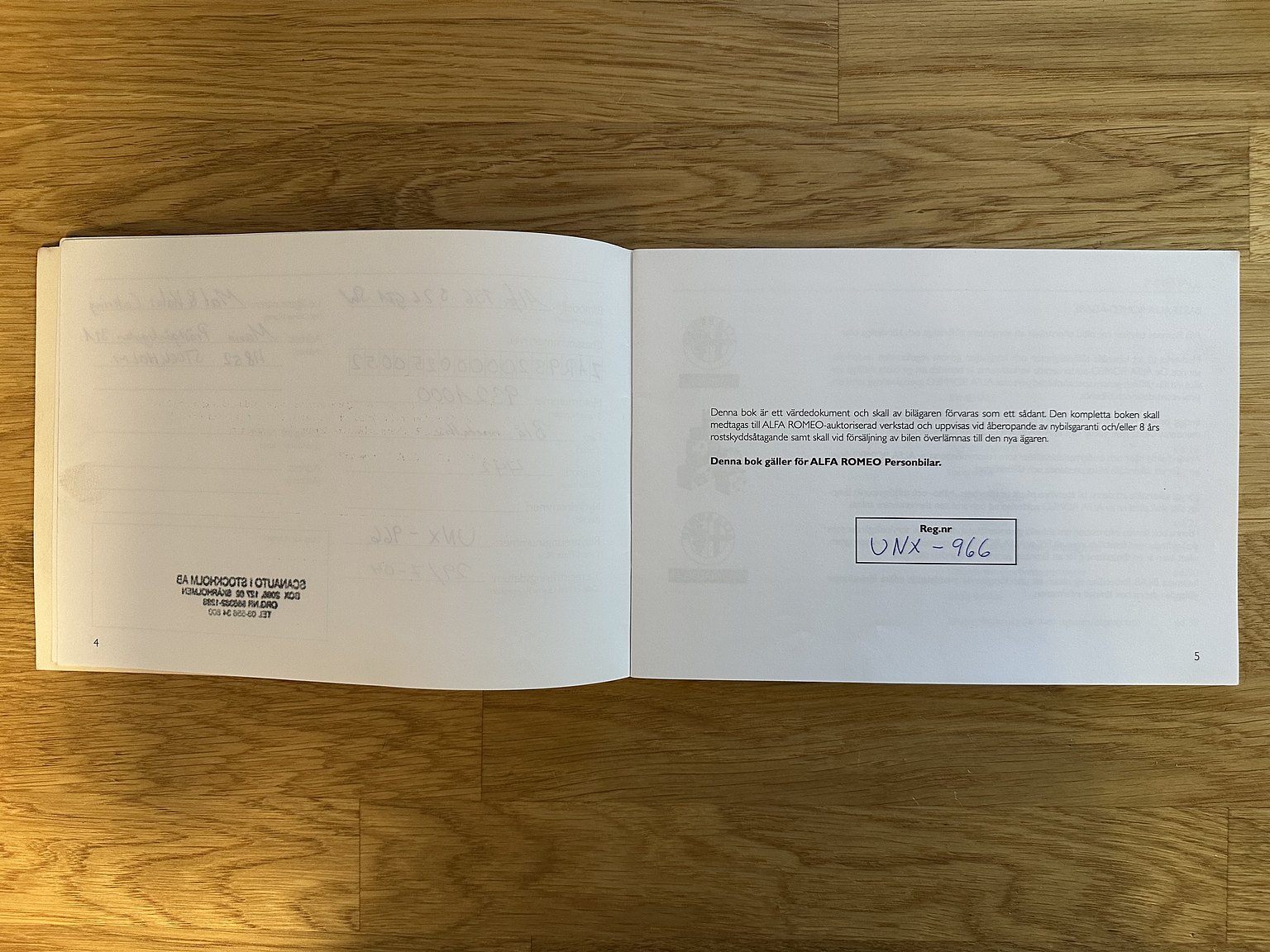 Documentation for 2004 Alfa Romeo 156 GTA