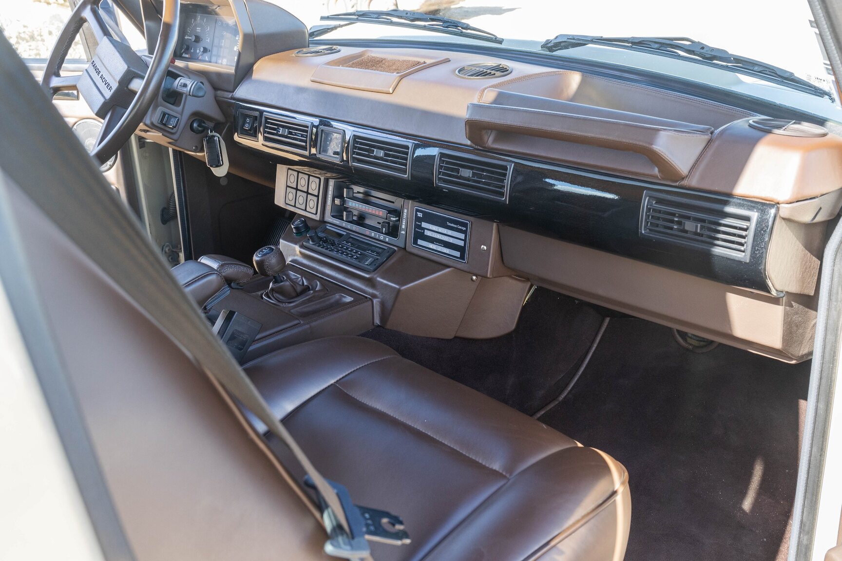 Innenraumfoto von 1991 Range Rover Restomod