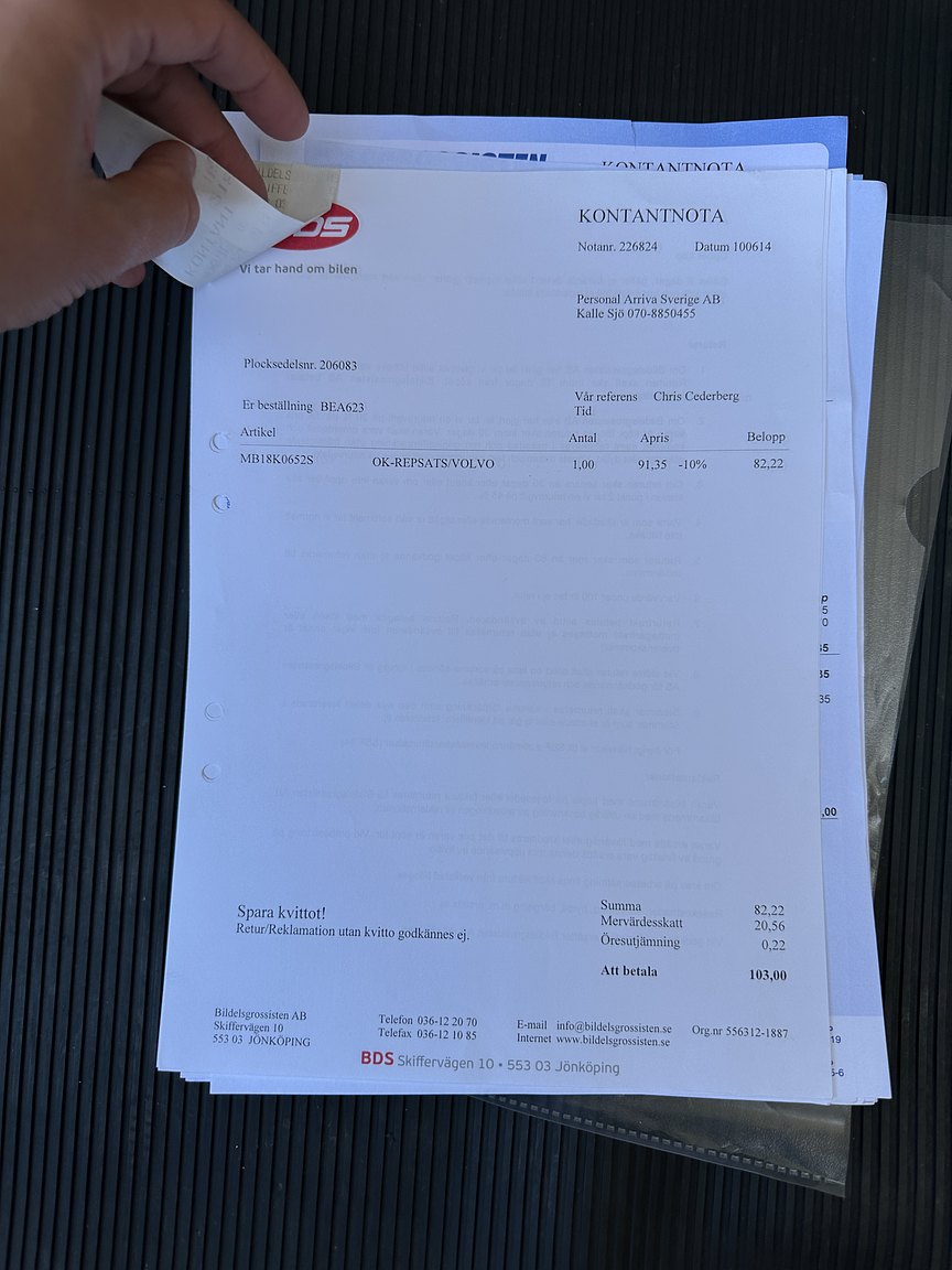 Documentation for 1967 Volvo 144 1.8 