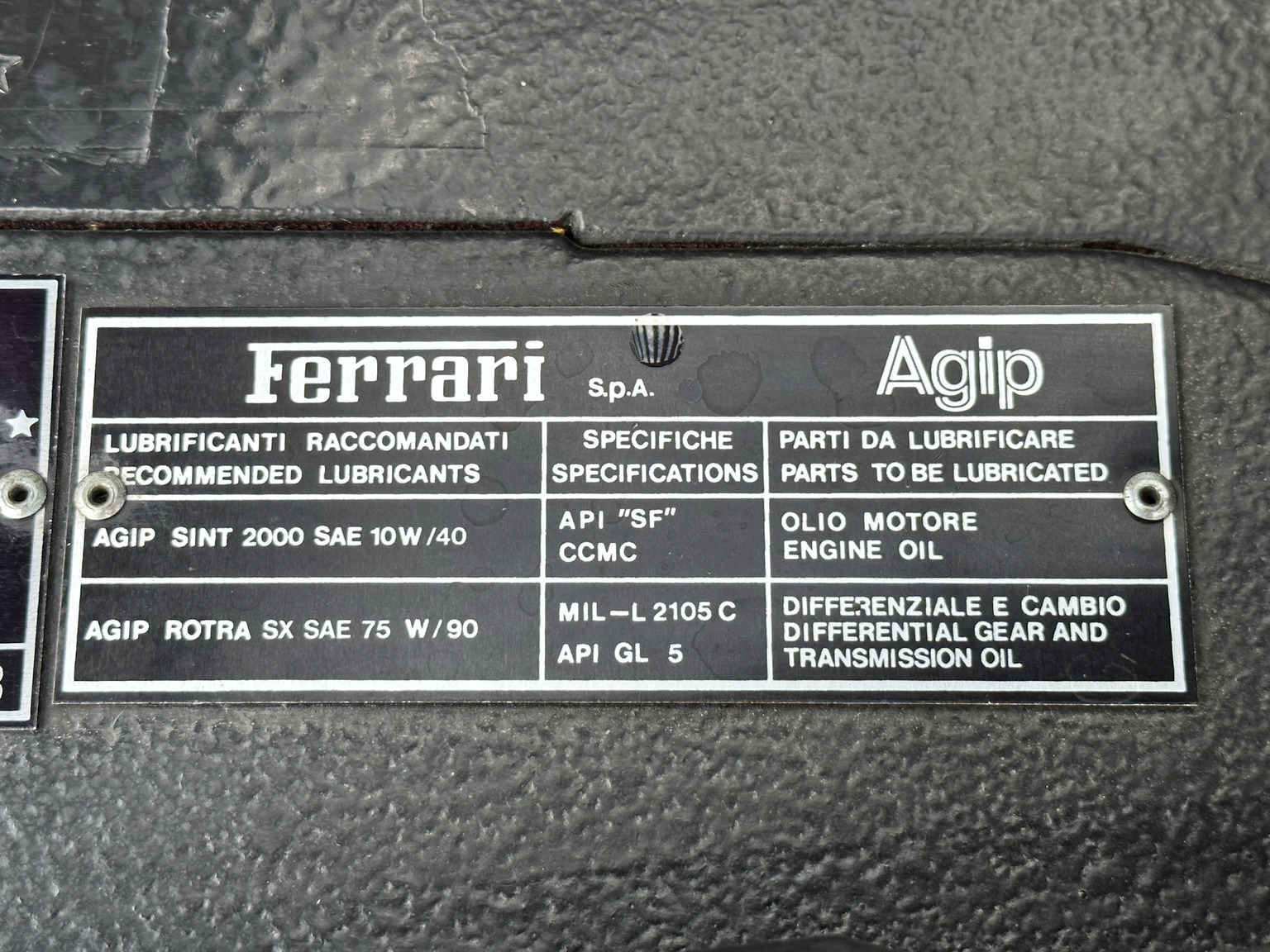 1988 Ferrari 328 GTB, Mekanik