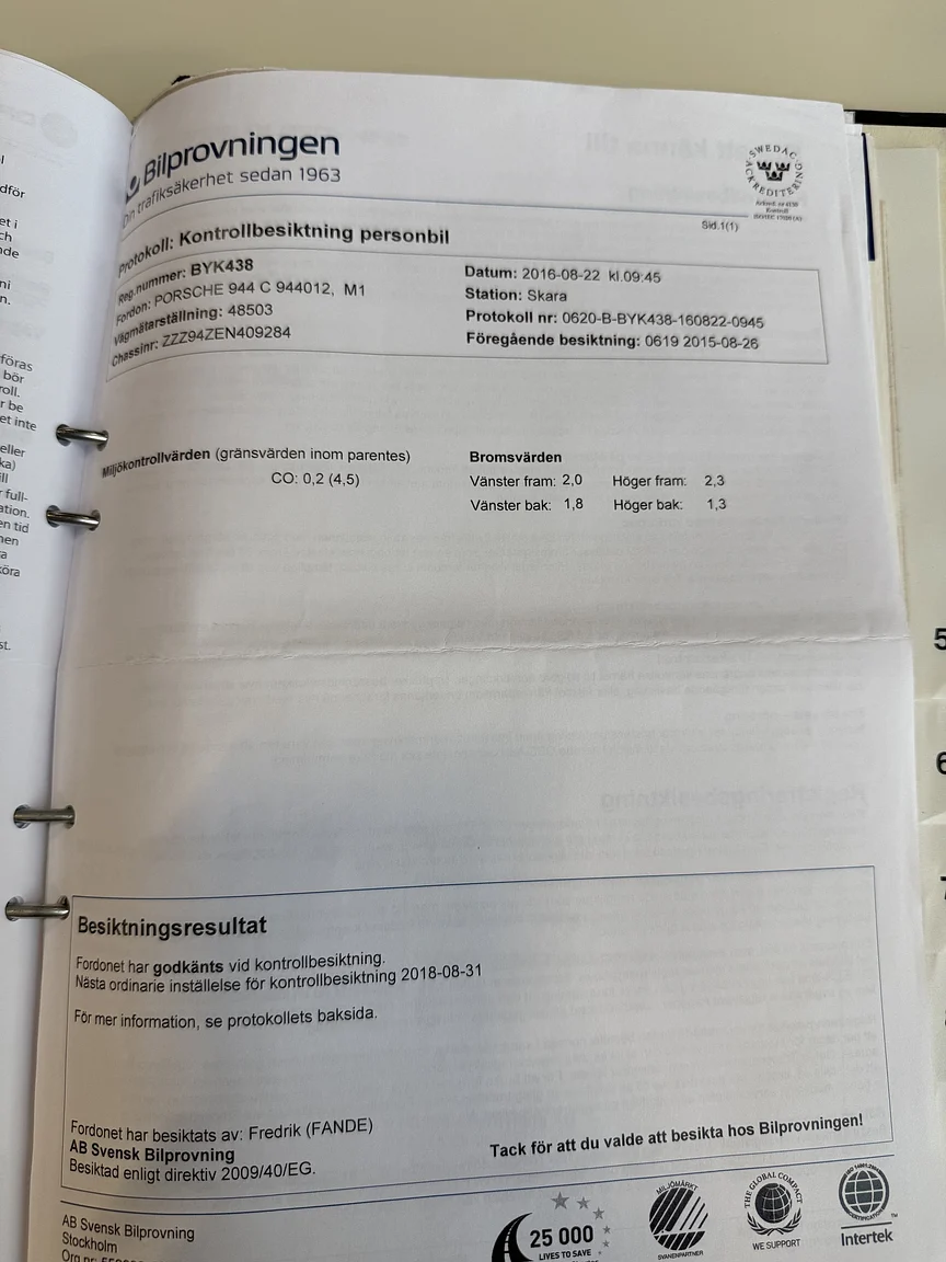 Dokumentation för 1984 Porsche 944 Targa (29)