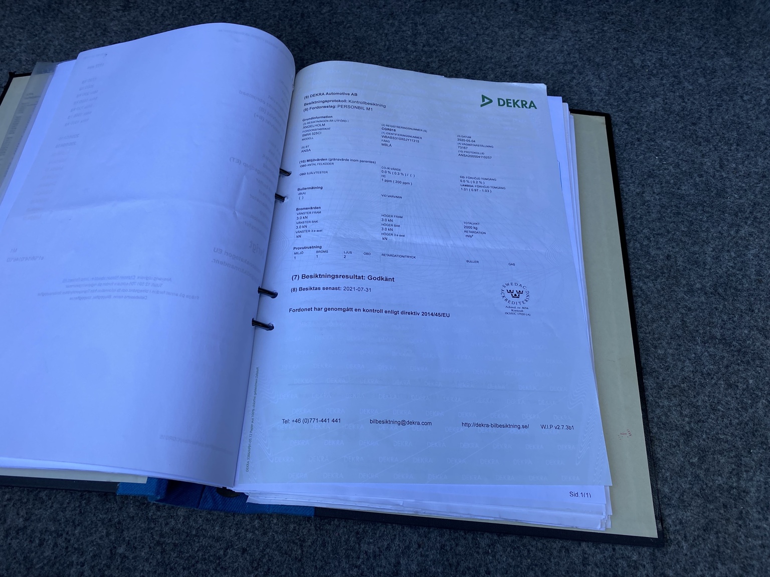 Dokumentation för 2001 BMW E46 325 Cabriolet (26)