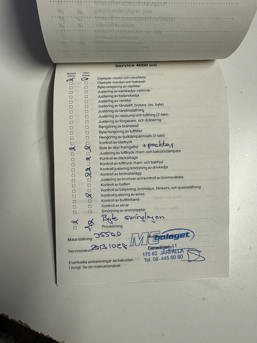 Dokumentation för 1990 Kawasaki ZX900R