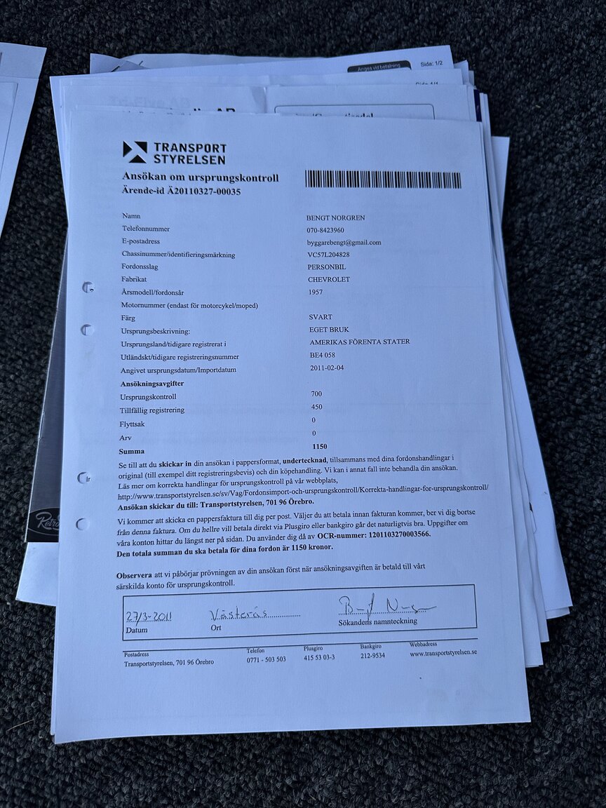 Documentation for 1957 Chevrolet Bel Air Sport Coupé (5)