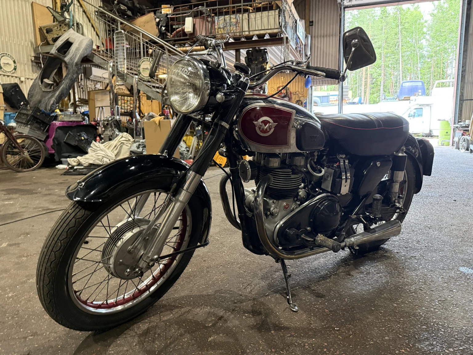 Aussenfoto 1955 Matchless G 9 (13)