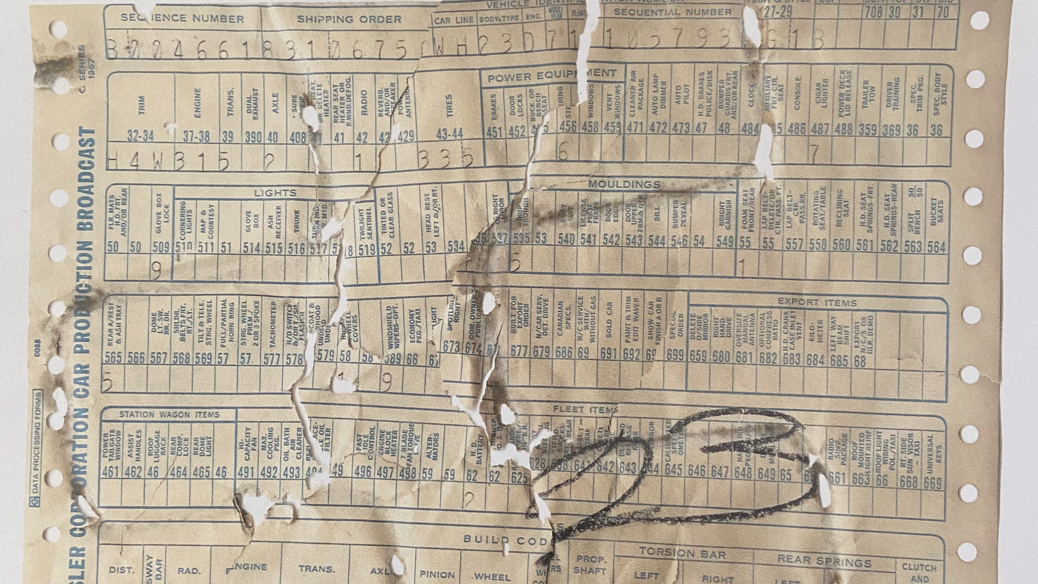 Documentation for 1967 Dodge Coronet 440 (3)