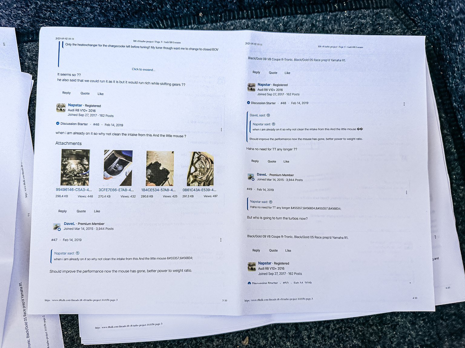 Documentation for 2008 Audi R8 4.2 V8 Turbo Manuell
