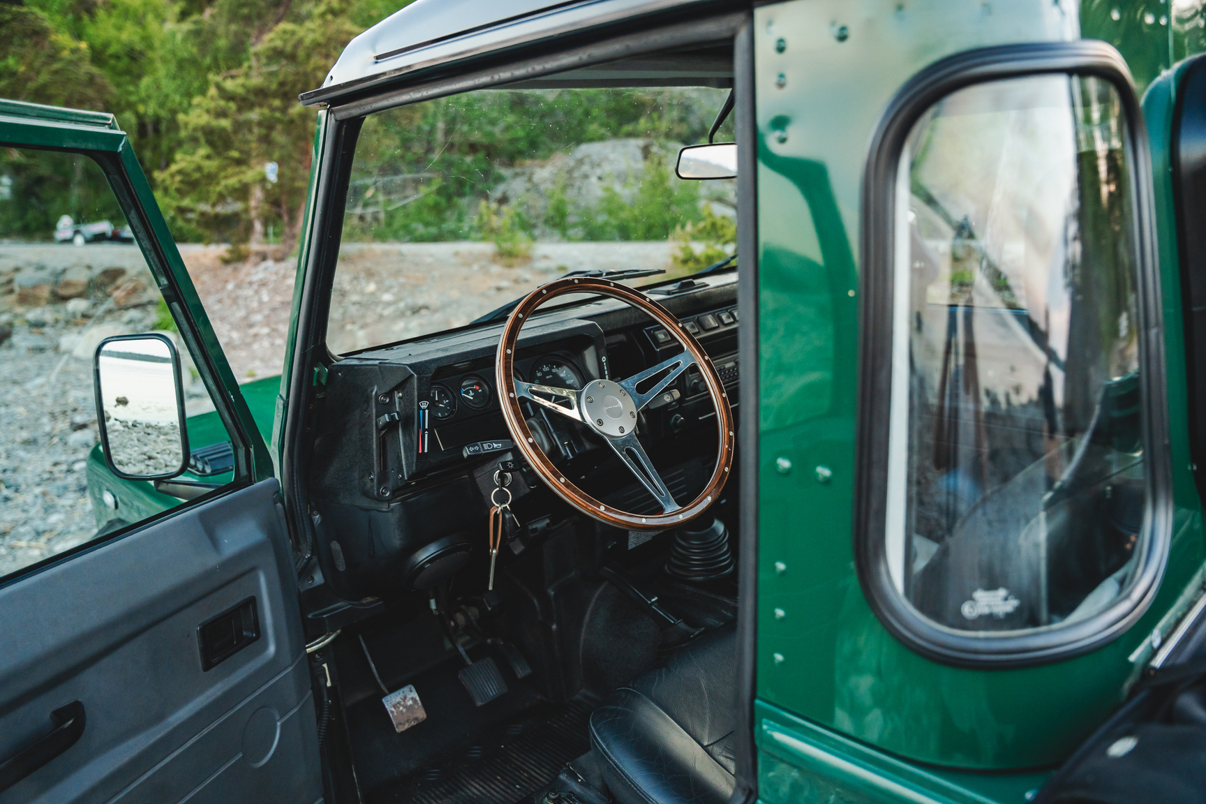 Interiörbild 2003 Land Rover Defender TD5 90 Pickup (2)