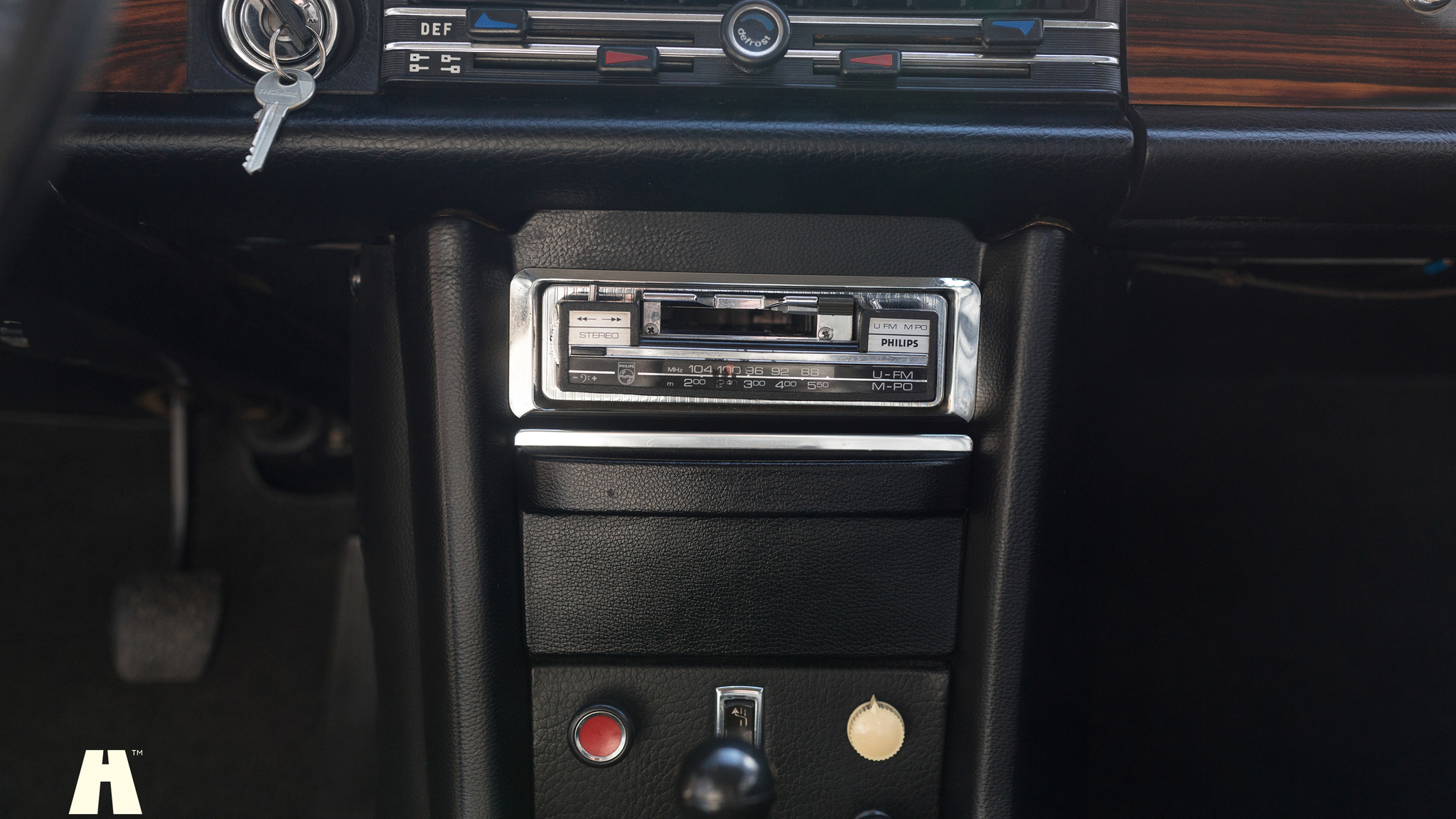 Innenraumfoto von 1970 Mercedes 250 CE
