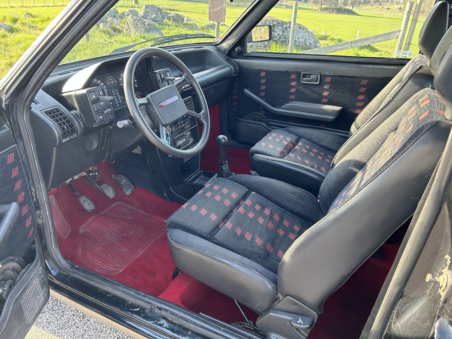 Interiörbild 1987 Fiat UNO Turbo I.E (10)