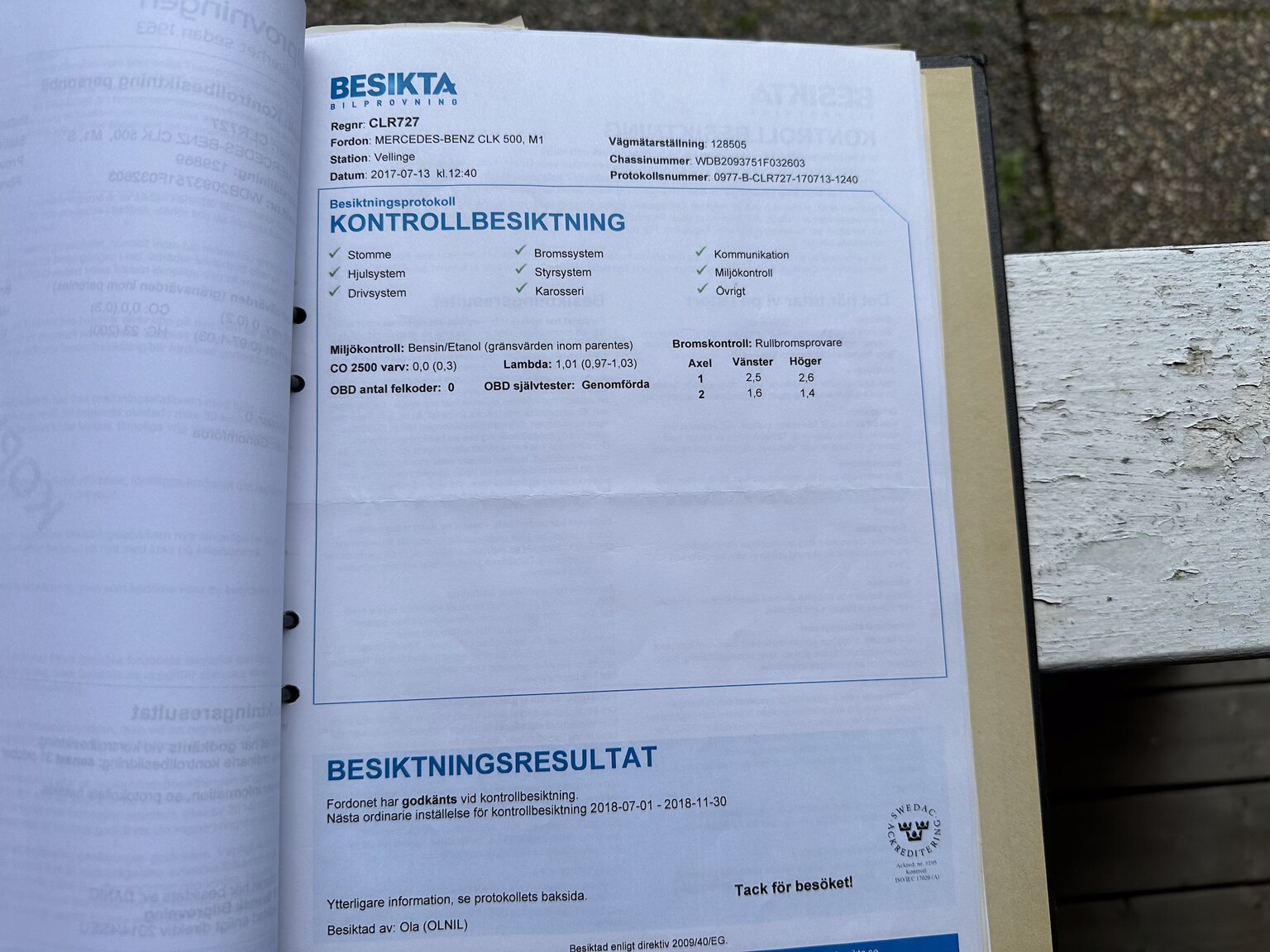 Dokumentation för 2003 Mercedes CLK 500 (9)