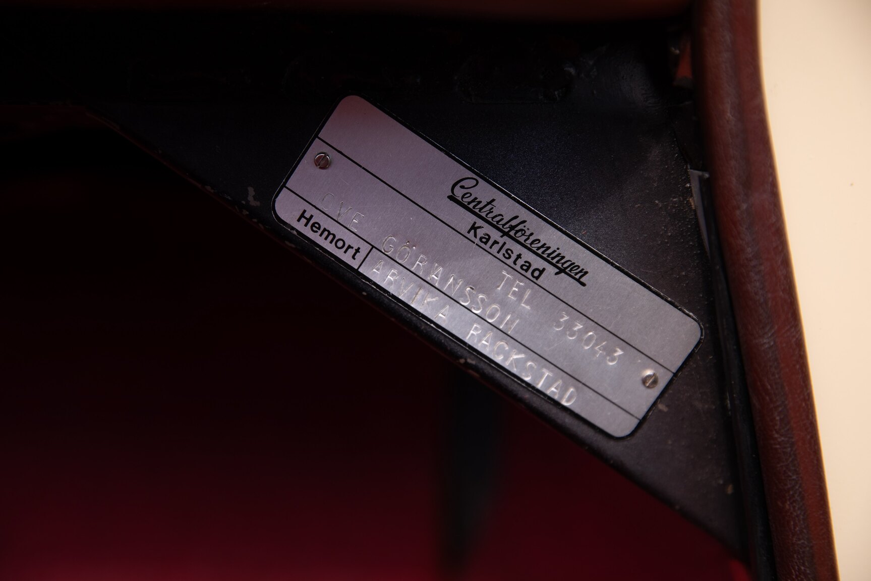 Interiörbild 1958 Mercedes-Benz 190SL