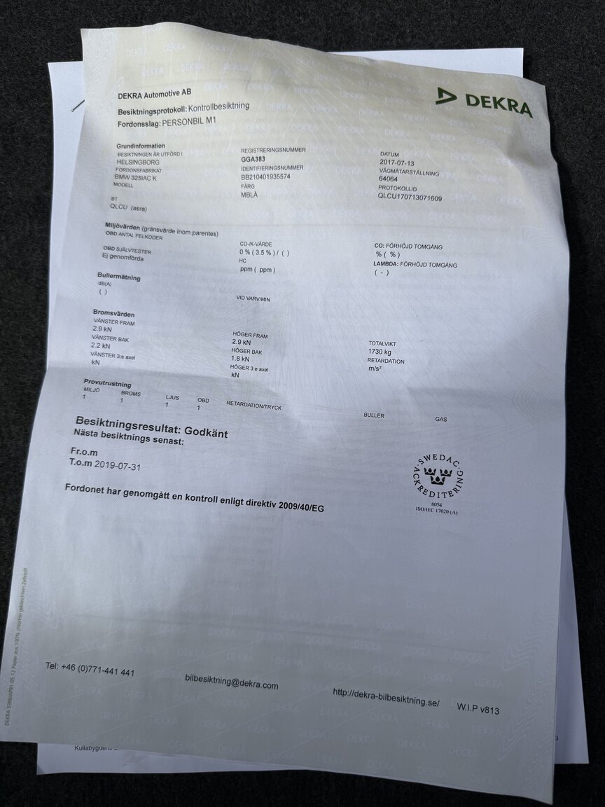 Documentation for 1987 BMW 325i Convertible