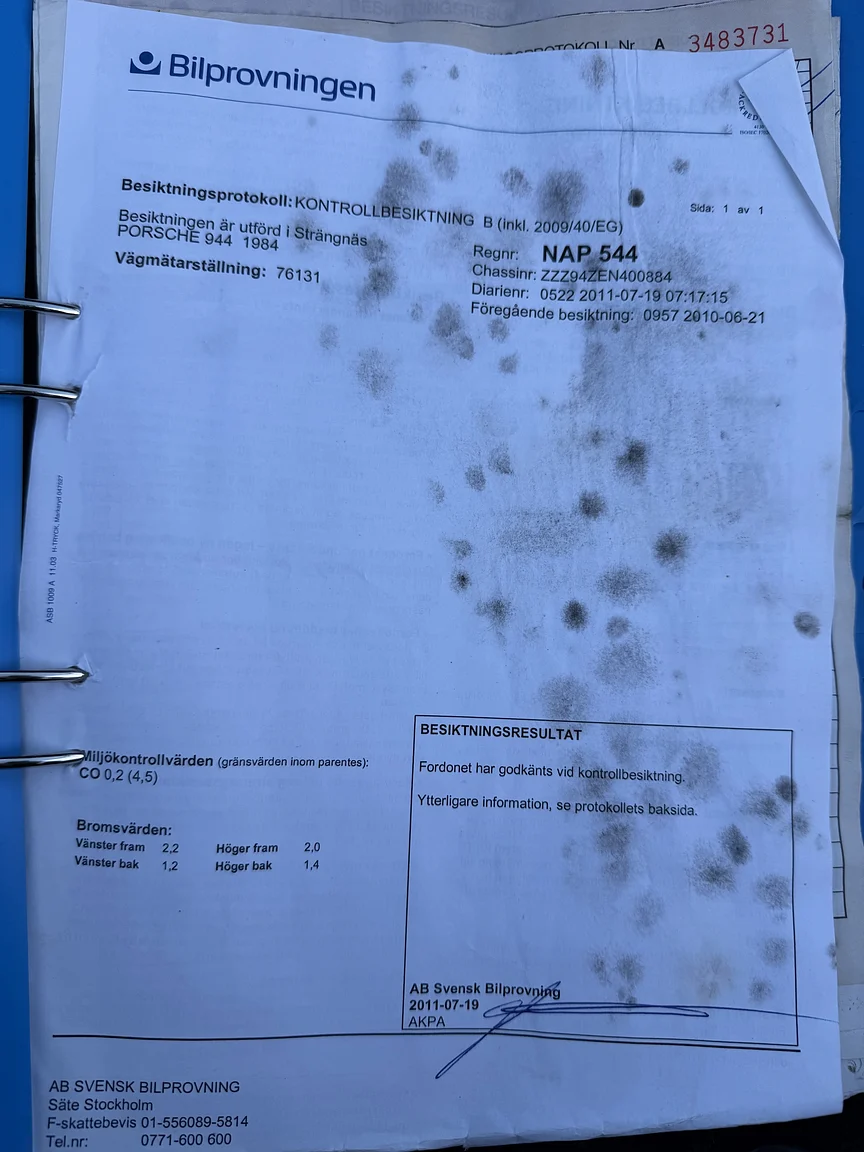 Dokumentation, 1984 PORSCHE 944 Targa (21)