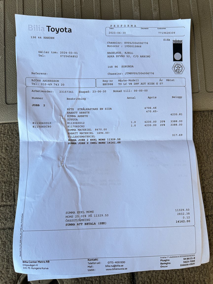 Documentation for 2008 Toyota Land Cruiser 4.5 4WD V8