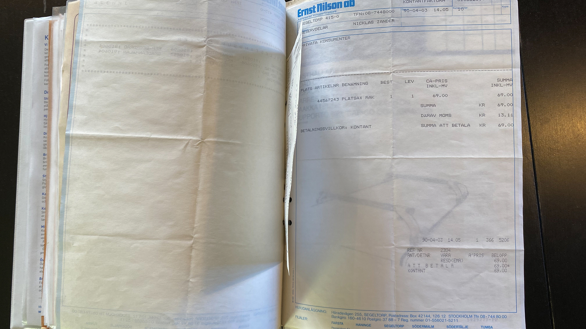 Documentation for 1988 Volvo 240 GL