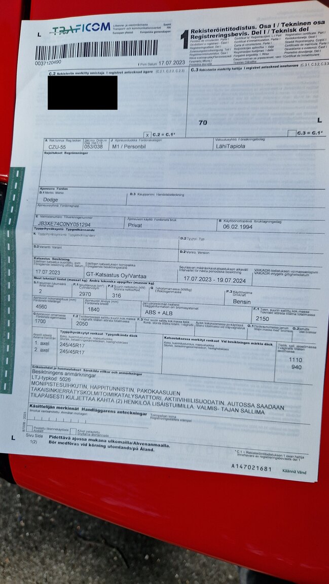 Dokumentation, 1992 Dodge Stealth RT/T Twin Turbo (5)