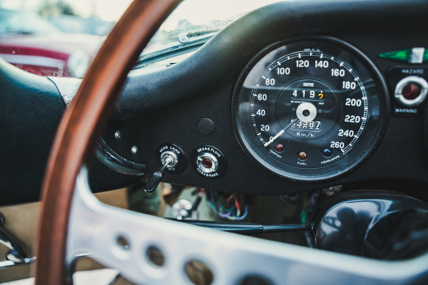 Interiörbild 1970 Jaguar E-Type Roadster