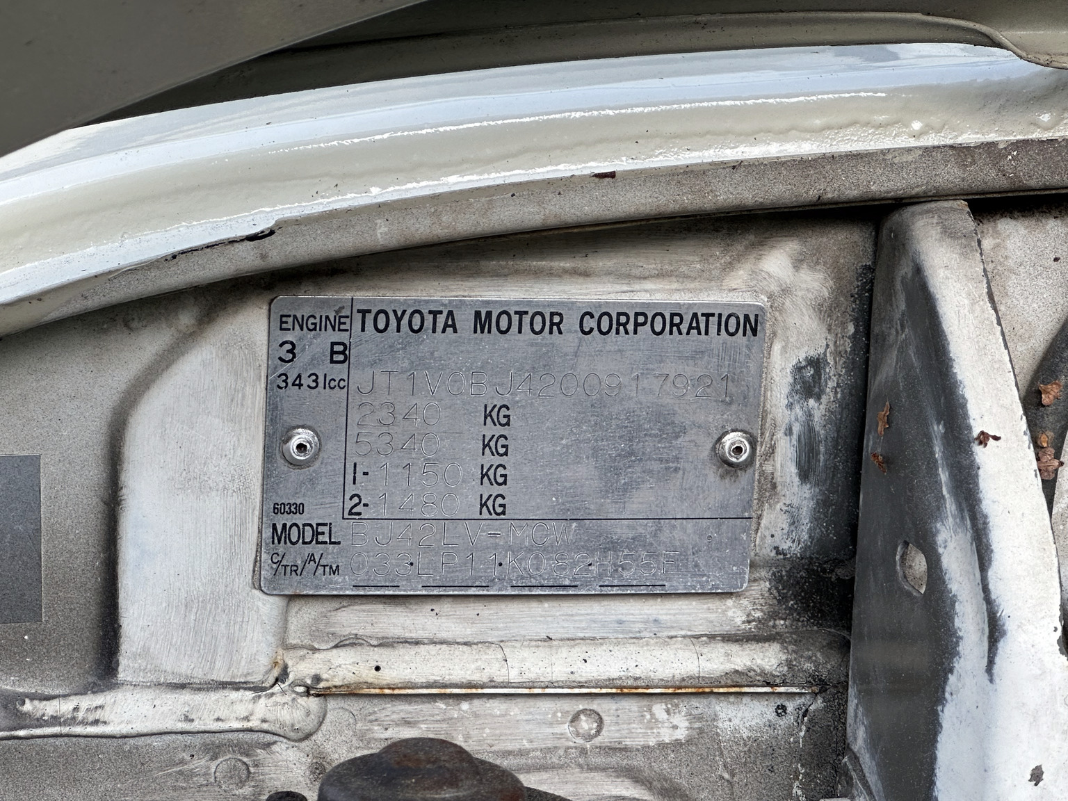 1985 Toyota Land Cruiser BJ 42, Mekanik