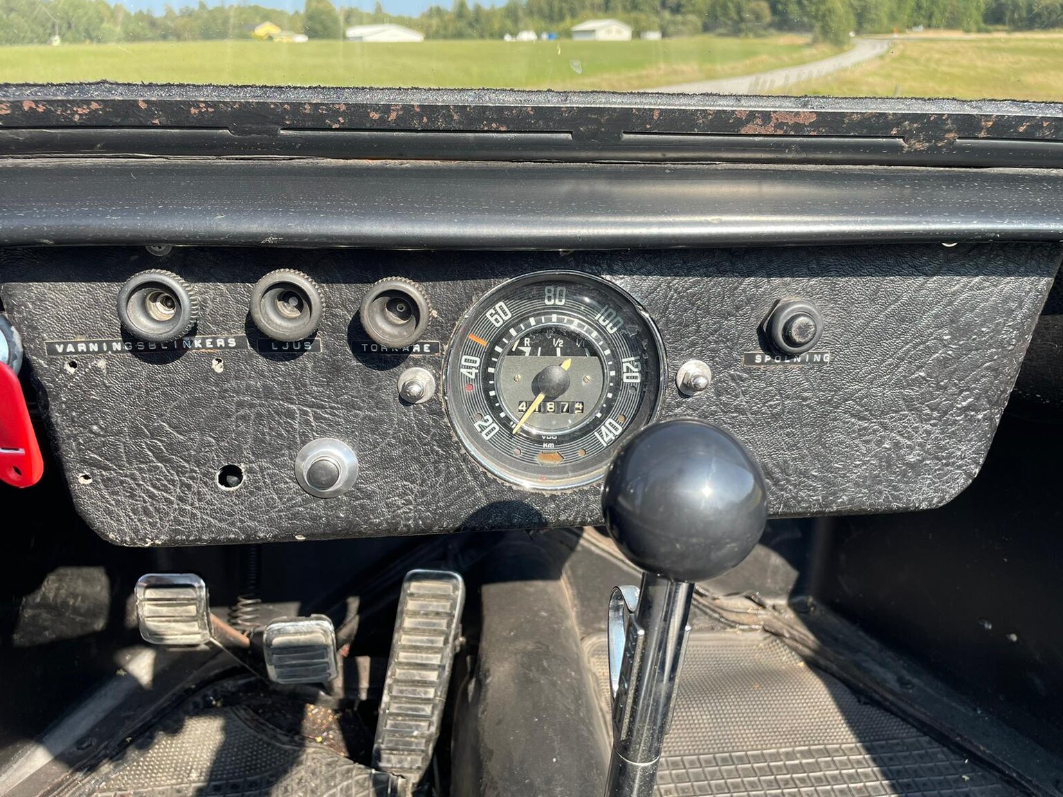 Interiörbild 1968 Volkswagen Beach Buggy