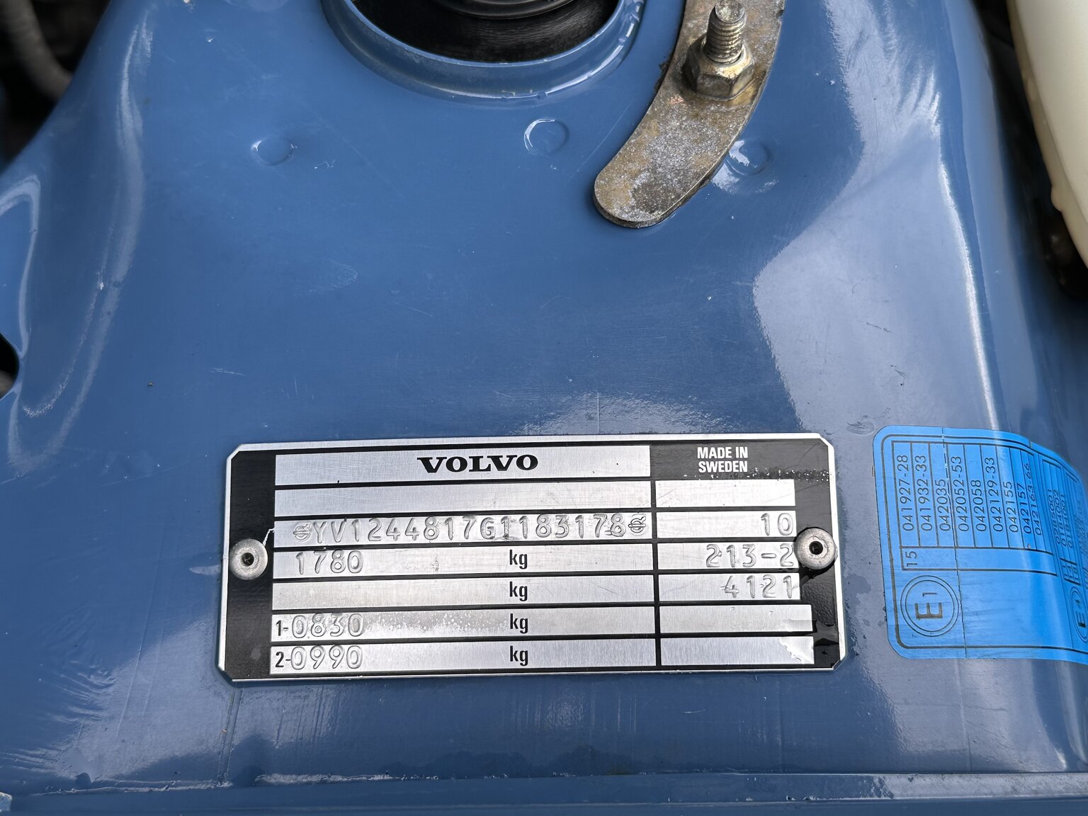 1986 Volvo 244, Mekanik