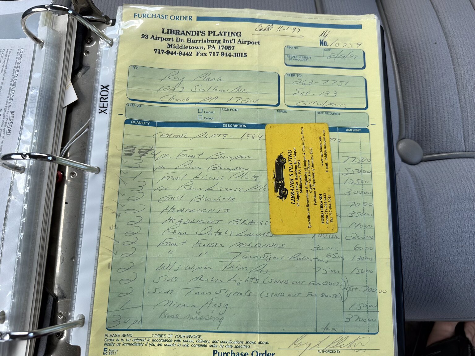 Dokumentation, 1964 Cadillac Fleetwood Seventy-Five Limousine (22)