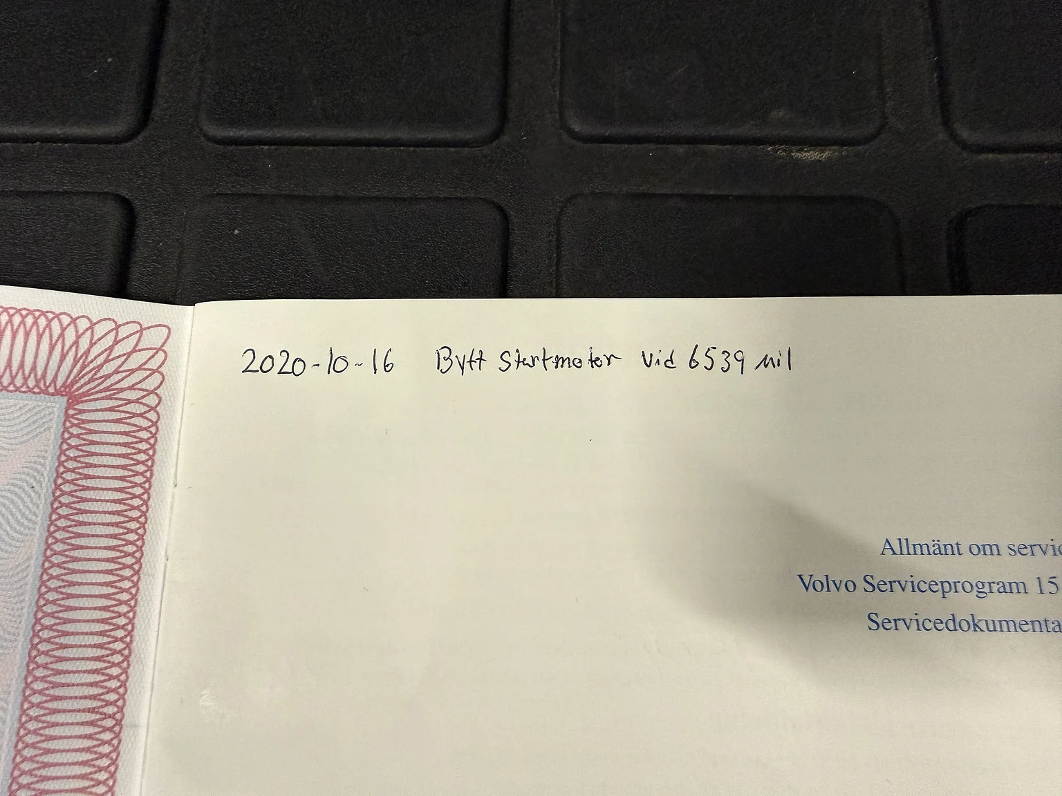 Dokumentation för 1994 Volvo 850 2.5 SE (5)