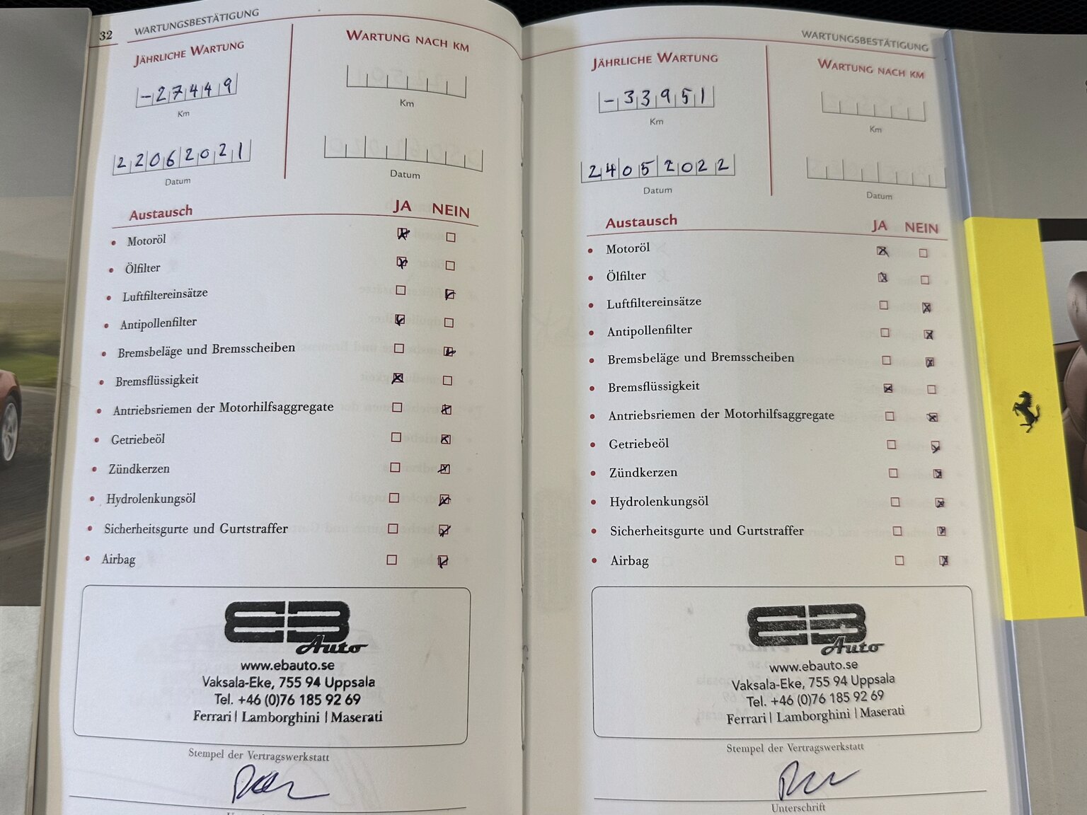 Documentation for 2013 Ferrari F12 Berlinetta