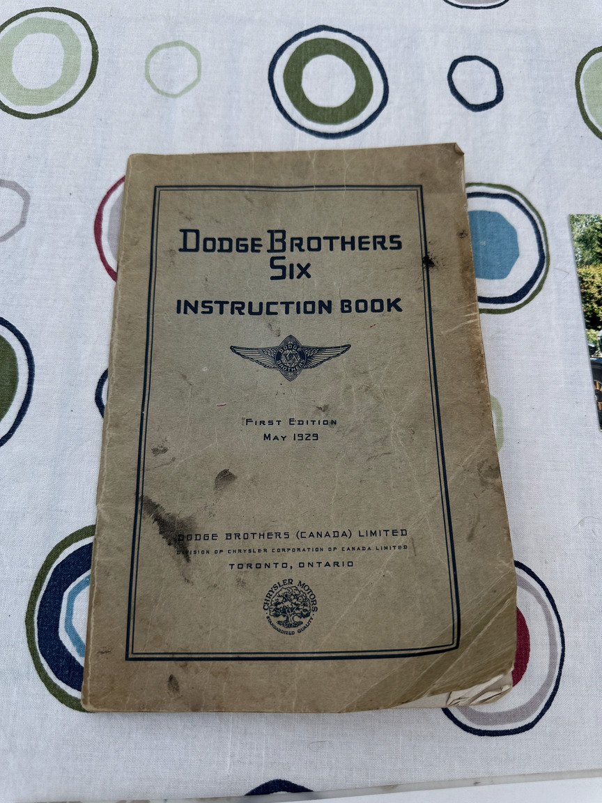 Dokumentation för 1929 Dodge Brother Six (2)