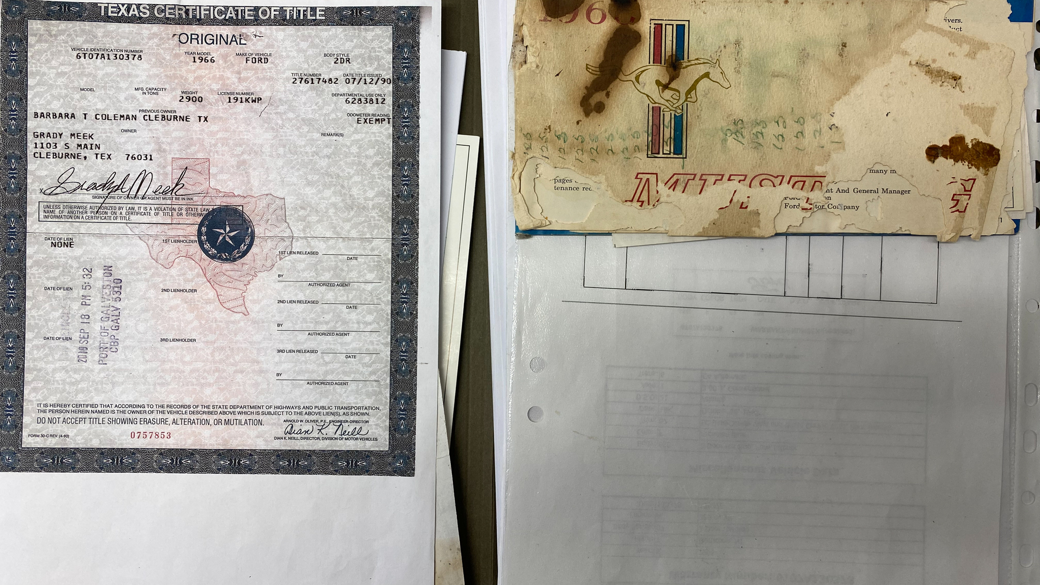 Dokumentation för 1966 Ford Mustang 289 Hardtop (4)