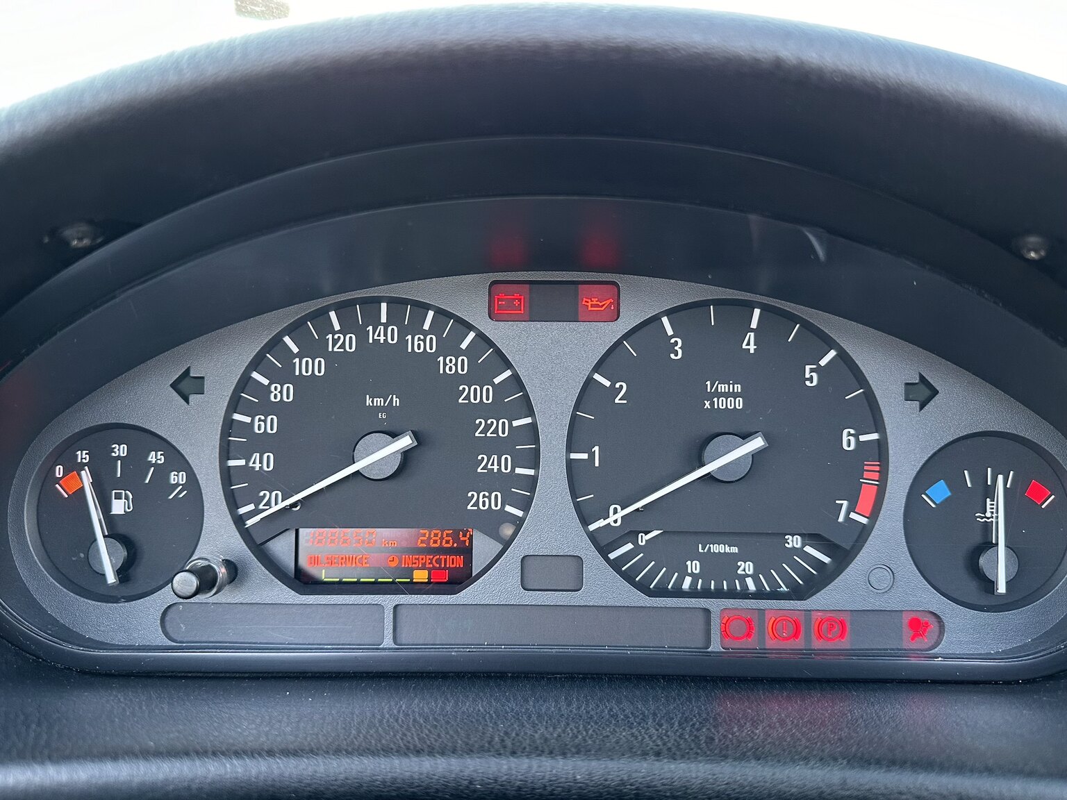 Interiörbild 1993 BMW 325i Convertible