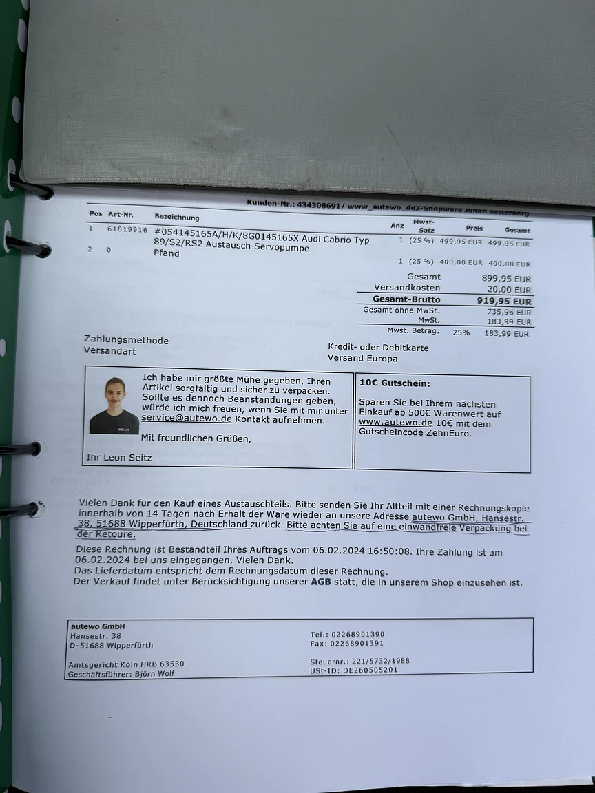 Documentation for 1991 Audi S2 Abt (10)