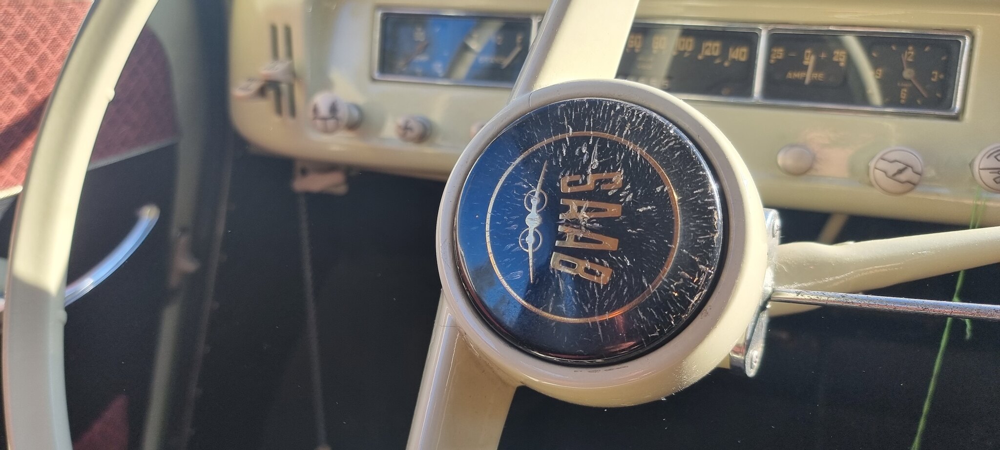 Innenraumfoto von 1959 SAAB 93B Deluxe