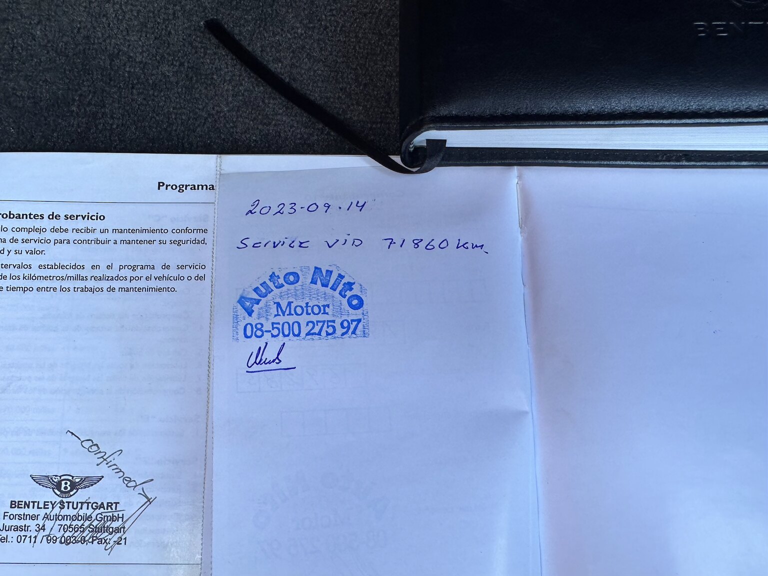 Dokumentation, 2005 Bentley Continental GT