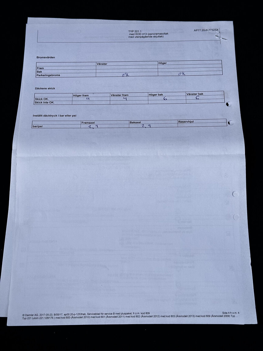 Dokumentation för 2011 Mercedes-Benz S600