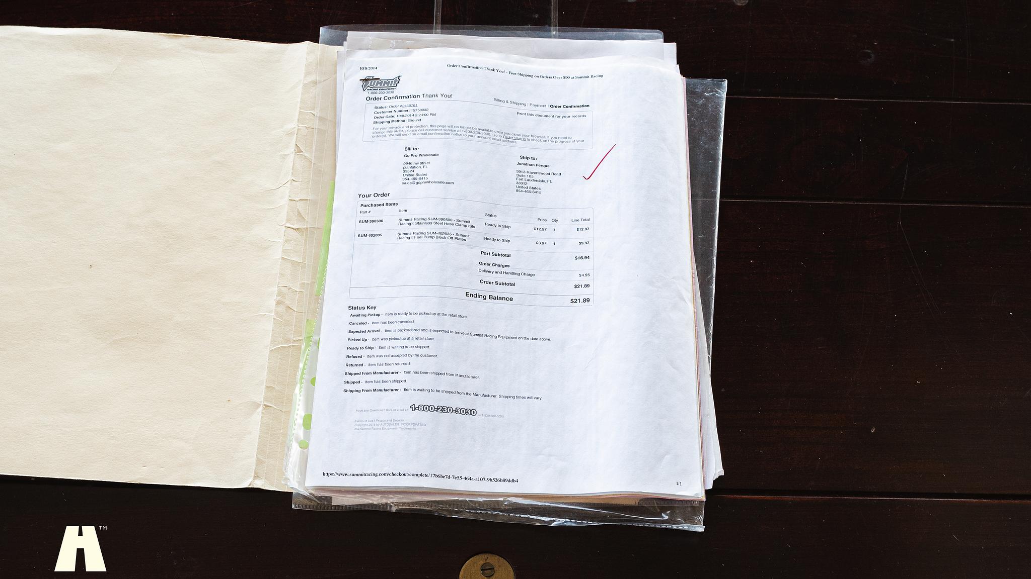 Dokumentation för 1965 AMC Rambler Marlin 327 CUI 5.4 V8