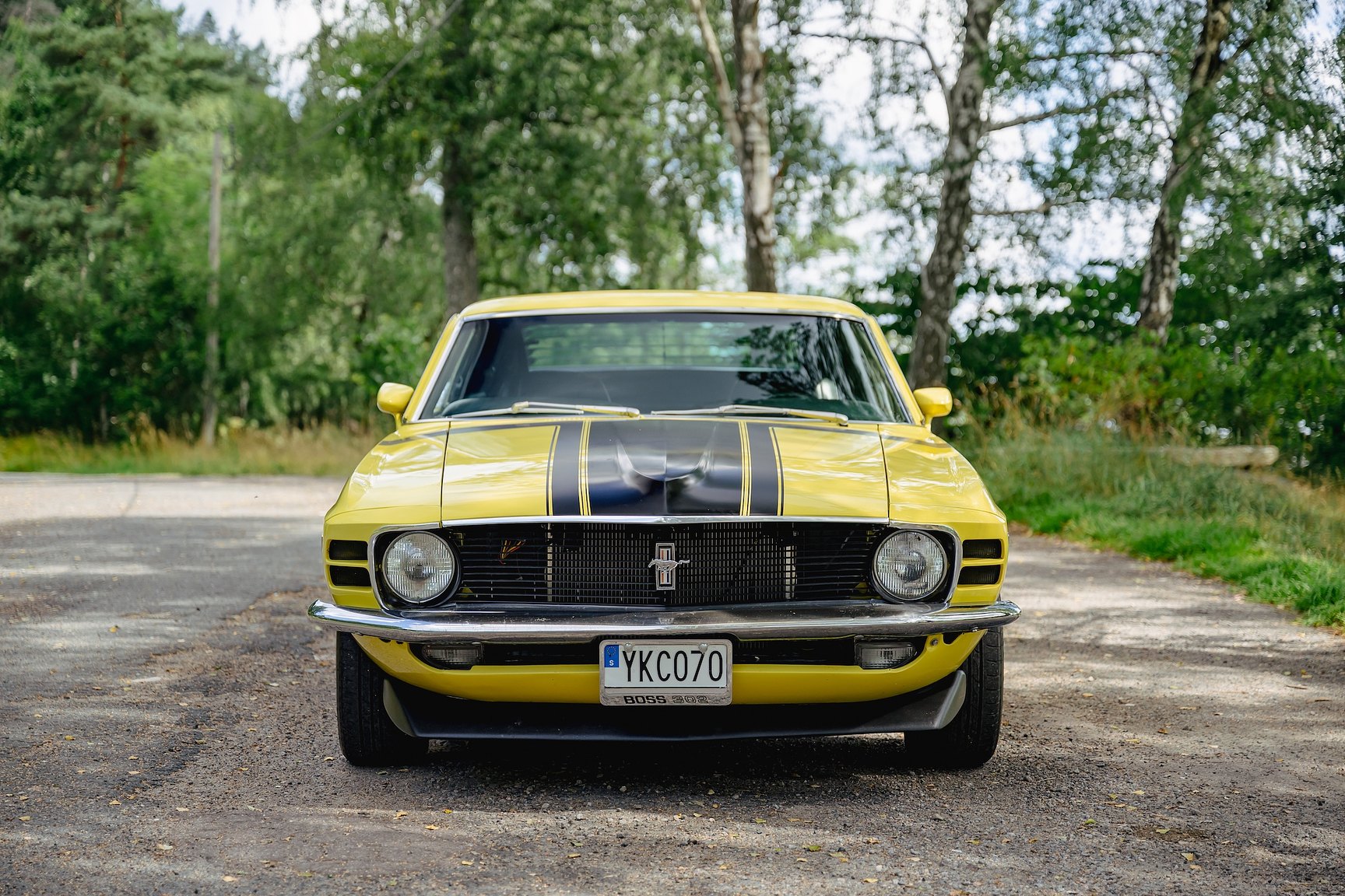 Exteriörbild på 1970 Ford Mustang Boss 302