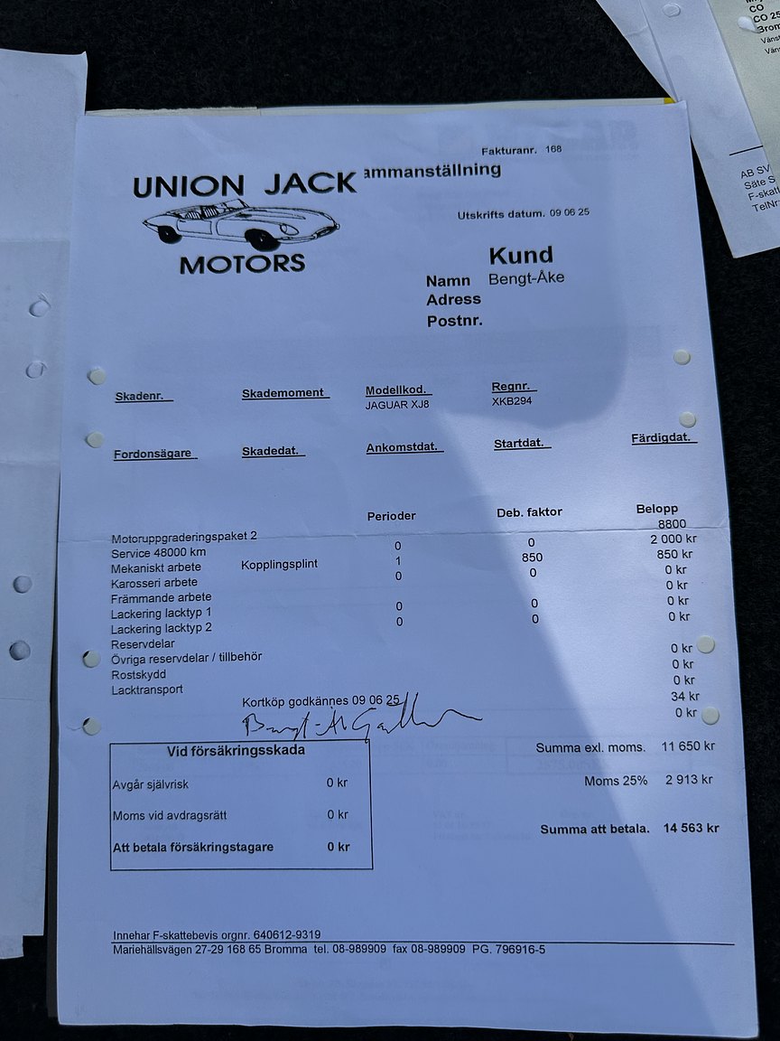 Documentation for 2001 Jaguar XJR