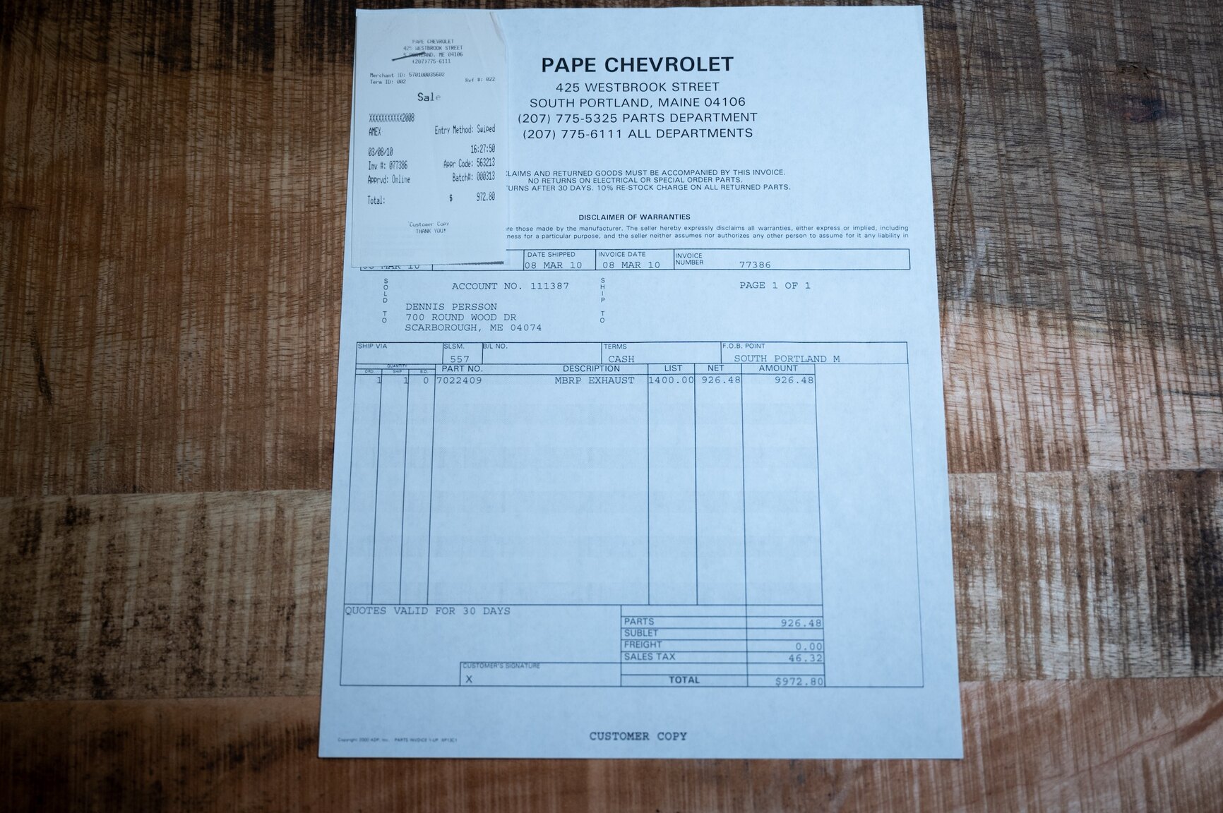 Documentation for 2010 Chevrolet Camaro SS (5)