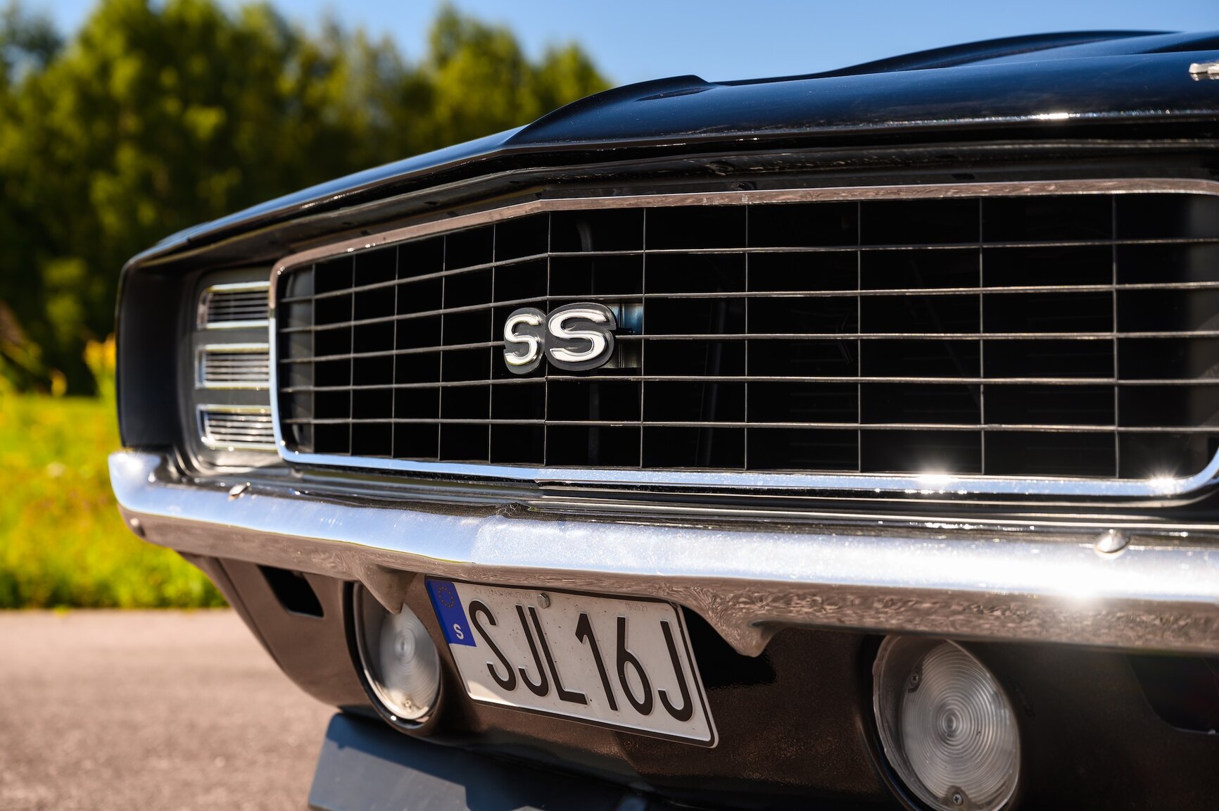 Exteriörbild på 1969 Chevrolet Camaro SS