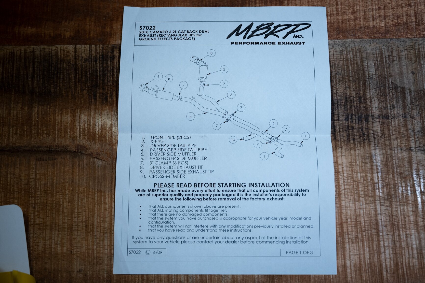 Documentation for 2010 Chevrolet Camaro SS (31)