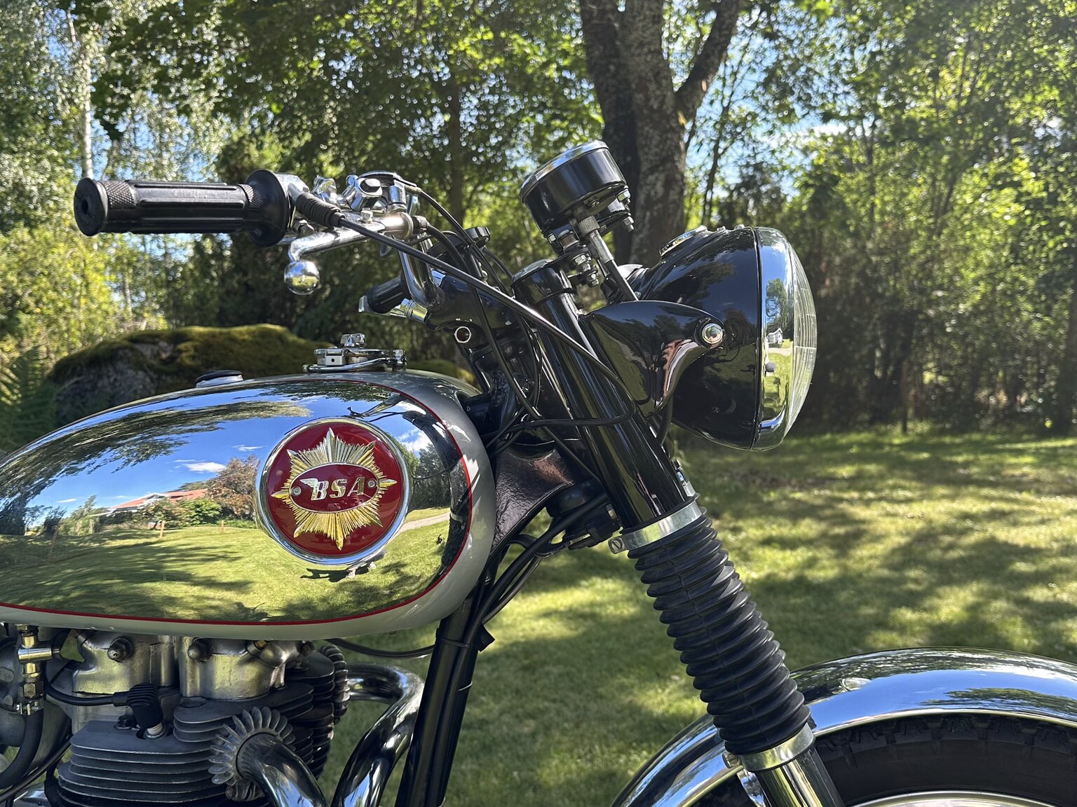 Exteriörbild på 1954  BSA A10 Deluxe