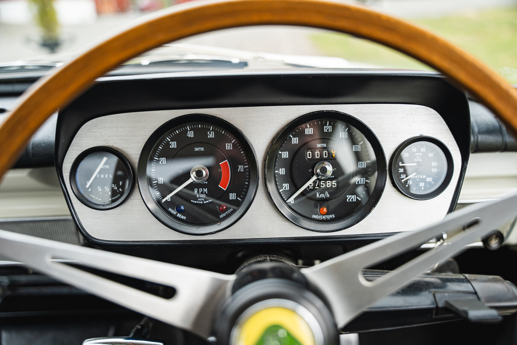 Interiörbild 1963 Ford Cortina Lotus