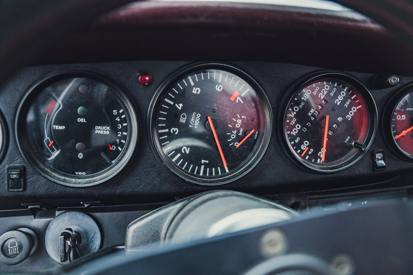 Interiörbild 1978 Porsche 911 930 Turbo