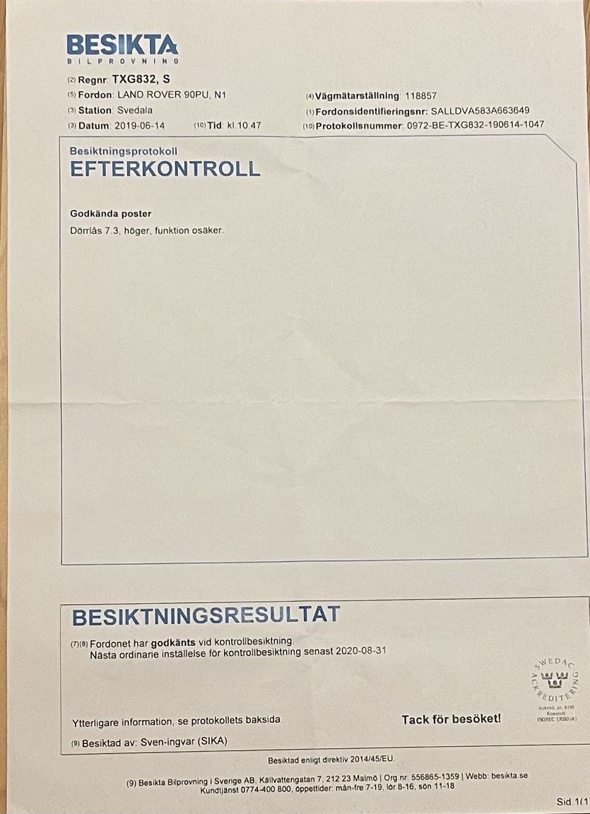 Dokumentation, 2003 Land Rover Defender TD5 90 Pickup (3)