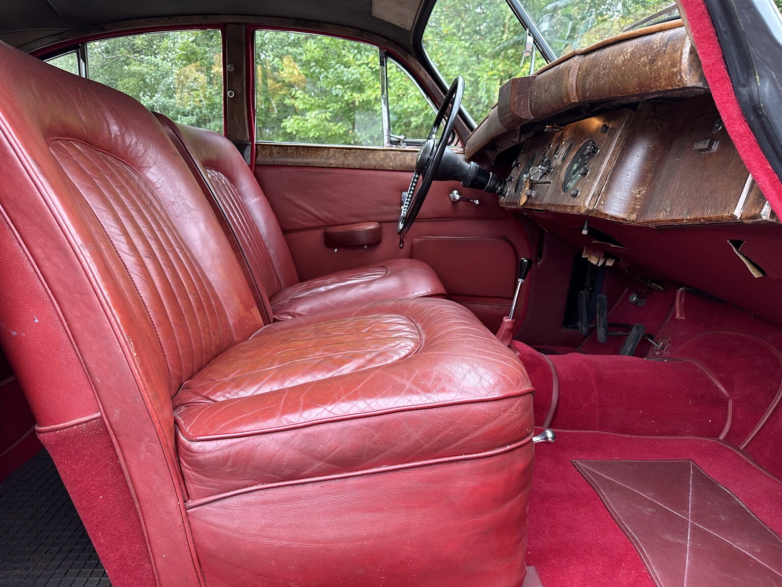 Interiörbild 1954 Jaguar Mark VII Saloon