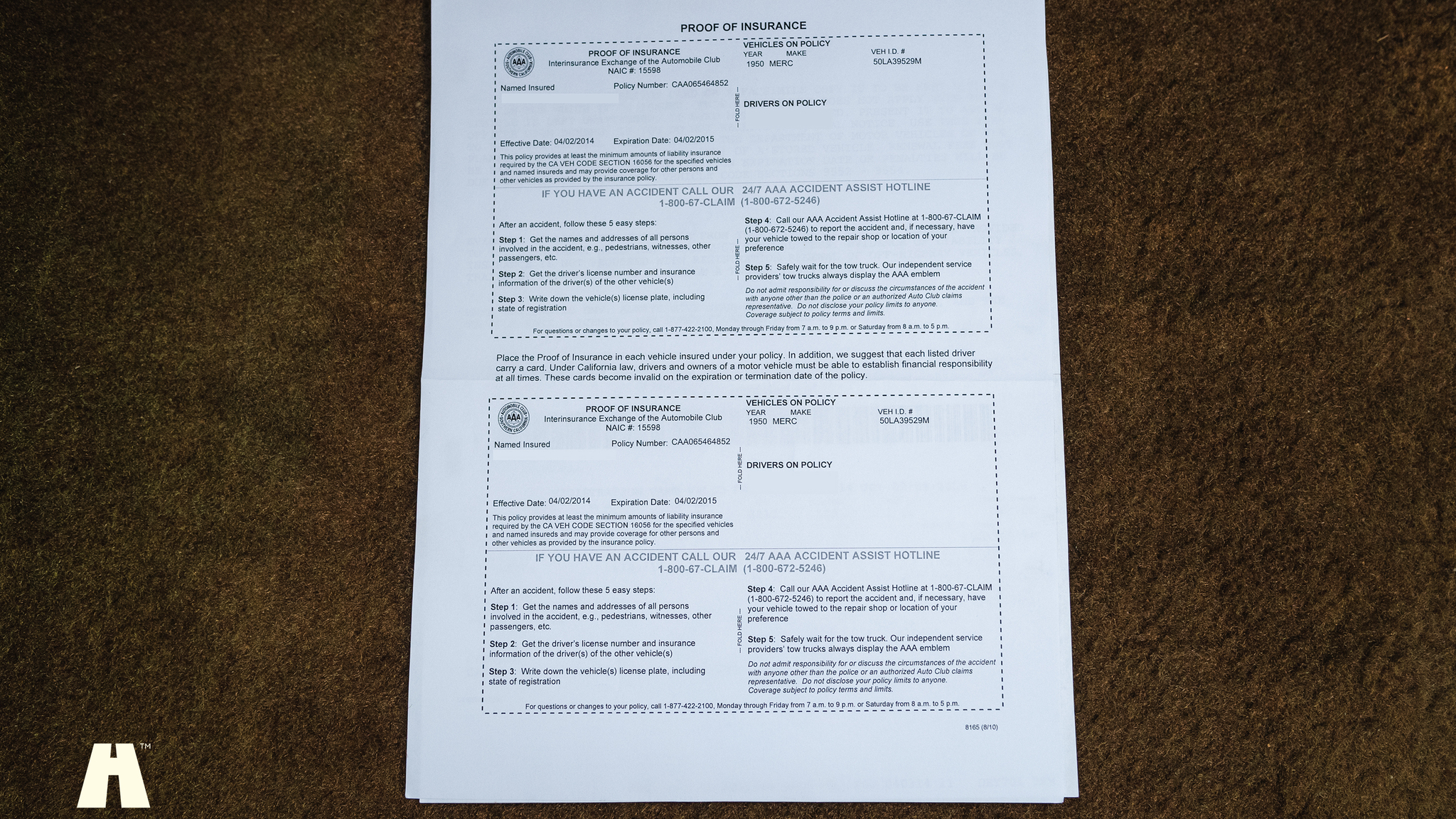 Documentation for 1950 Mercury Eight Sport Sedan