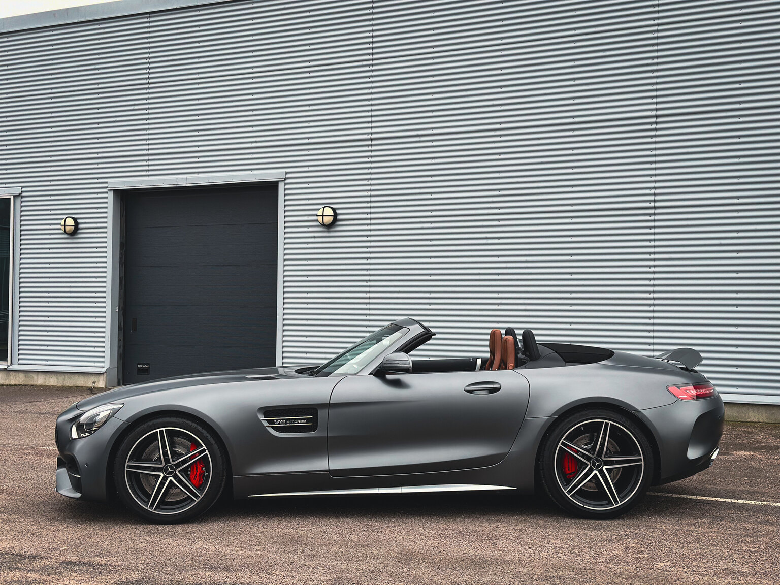 Exterior image of 2018 Mercedes Benz AMG GT C