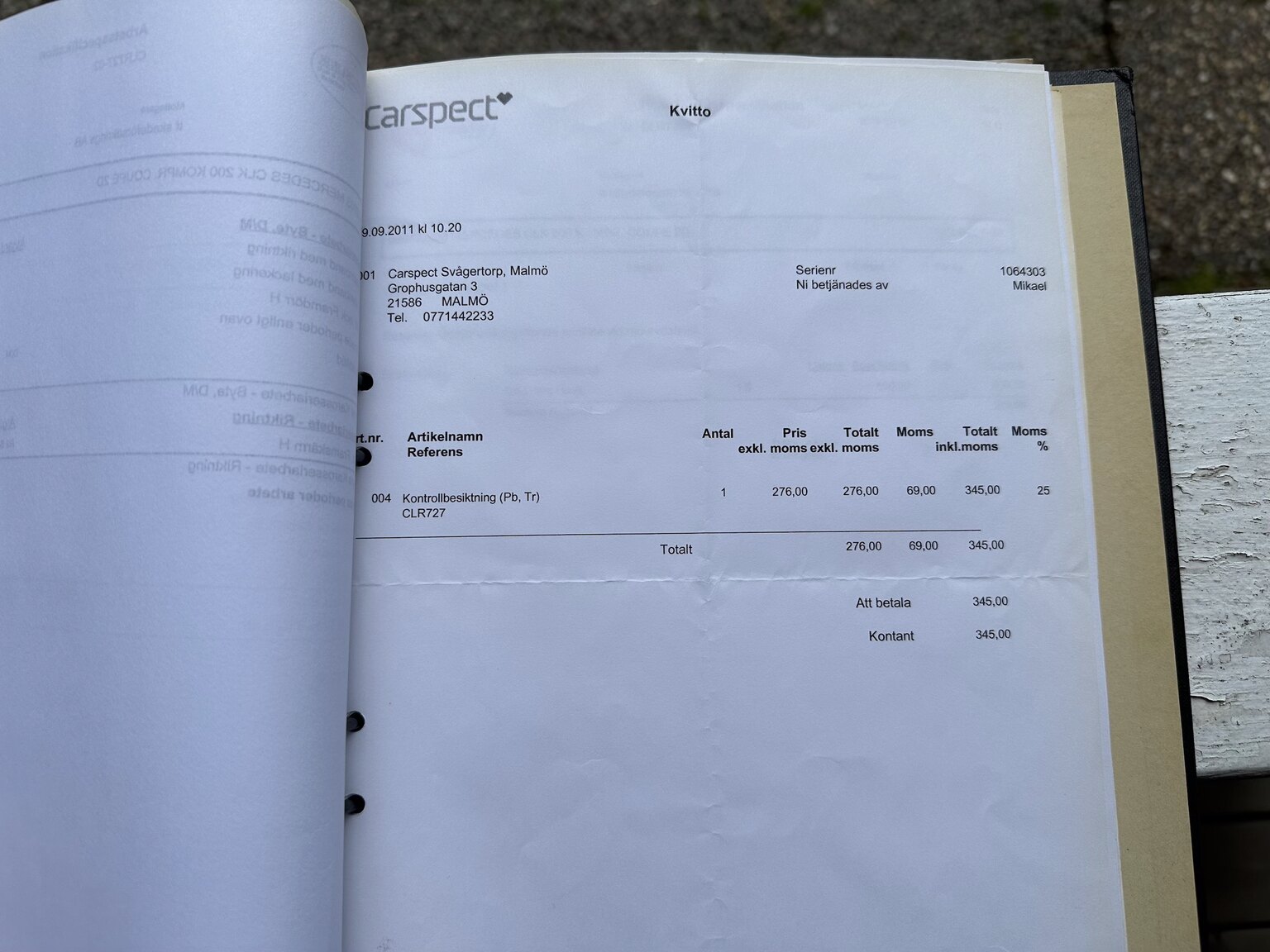 Dokumentation för 2003 Mercedes CLK 500