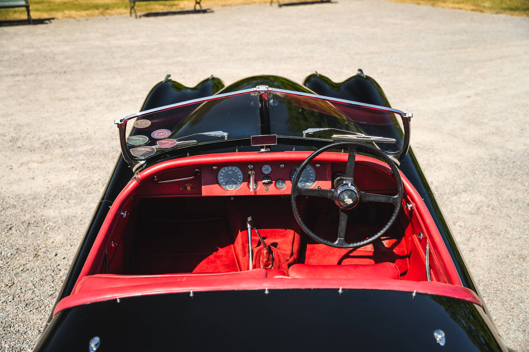 Interiörbild 1951 Jaguar XK 120